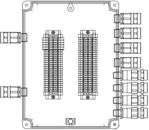 Рис.1. Схематическое изображение соединительной коробки КСРВ-Т89