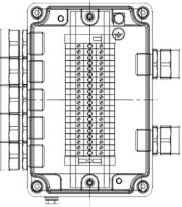 Рис.1. Схематическое изображение коробки соединительной КСРВ-Т03