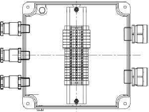 Рис.1. Схематическое изображение коробки соединительной КСРВ-Т25