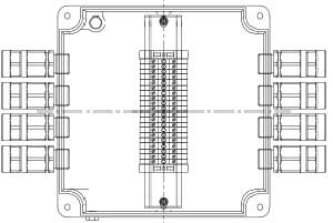 Рис.1. Схематическое изображение коробки соединительной КСРВ-Т28