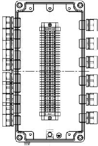 Рис.1. Схематическое изображение коробки соединительной КСРВ-Т36