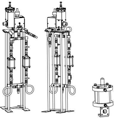 Рис.1. Схематическое изображение установки гидравлических регуляторов давления УГРД-П