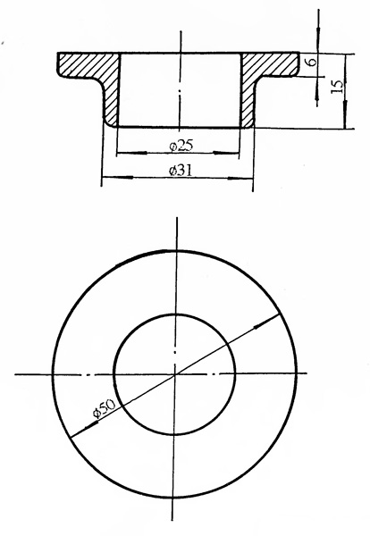 Рис.1. Схематическое изображение втулки  В-22 и ВИ-22-00